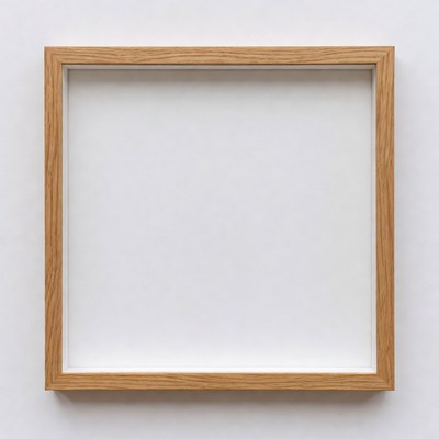 Empty White Picture Frame