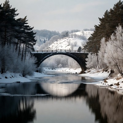 Stone Bridge Over Snowy River