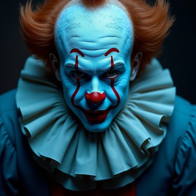 Pennywise Clown Closeup Portrait
