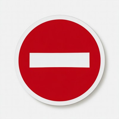 Red Stop Sign Isolated