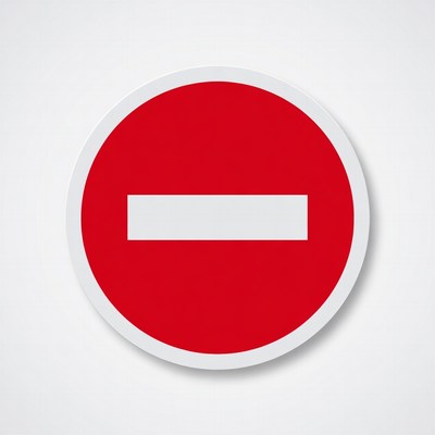 Red Prohibition Sign