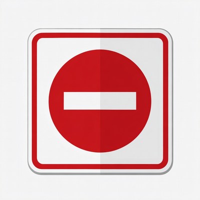 Red Prohibition Sign