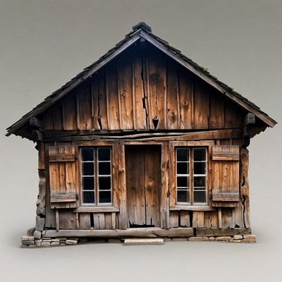 Old Wooden Log Cabin