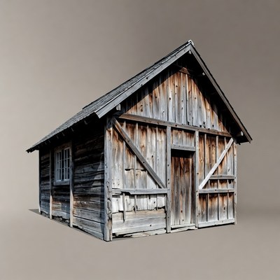 Old Wooden Log Cabin