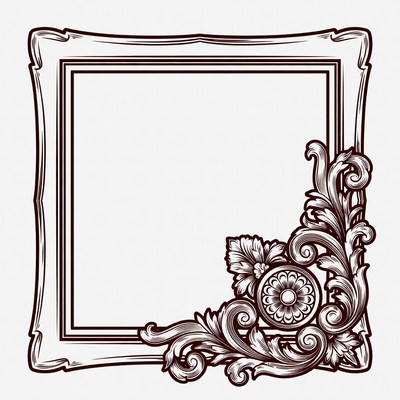Ornate Vintage Picture Frame