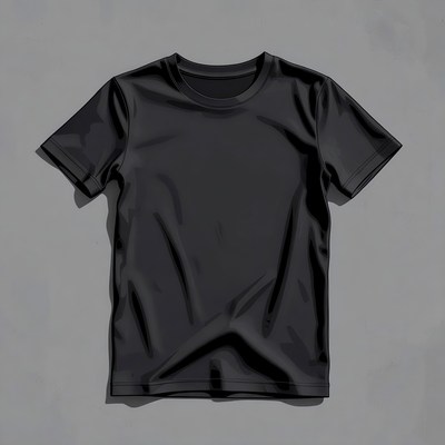 Black T-Shirt Mockup