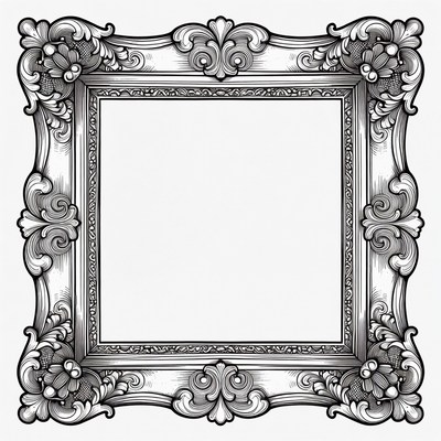 Ornate Vintage Picture Frame