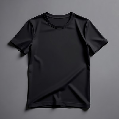 Black T-Shirt Mockup