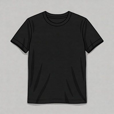 Black T-Shirt Clipart