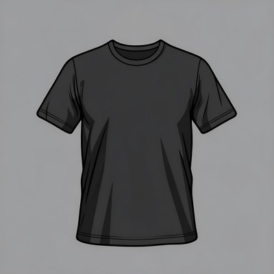 Black T-Shirt Mockup