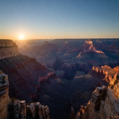Grand Canyon Sunset Panorama