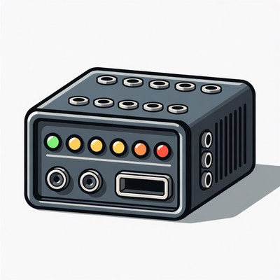 Audio Mixer with LED Lights