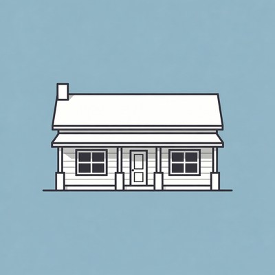 Simple White House Illustration