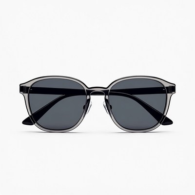 Gray Round Sunglasses