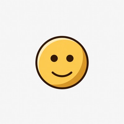 Smiling Yellow Emoticon Face