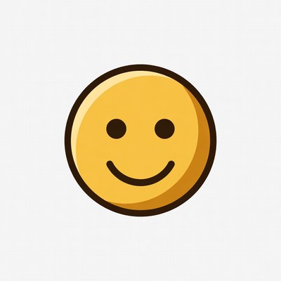 Smiling Yellow Emoticon Face