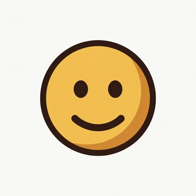 Smiling Yellow Emoji Face