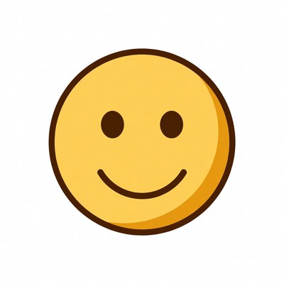 Smiling Yellow Emoji Face