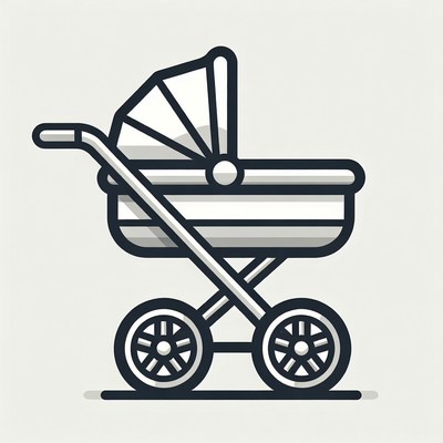 Baby Stroller Illustration