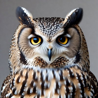 Close-up of long-eared owl