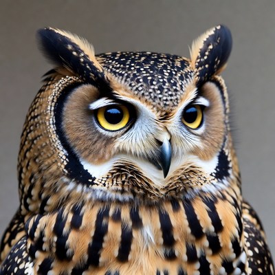 Great Horned Owl close-up