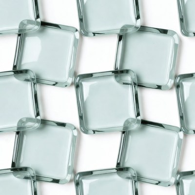 Pattern of Transparent Glass Tiles