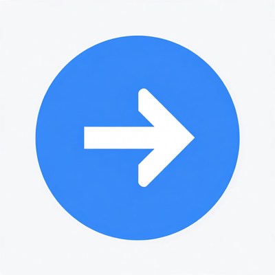 Blue circle right arrow icon