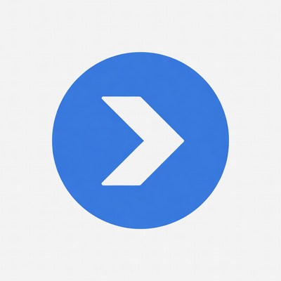 Blue Circle Right Arrow Icon