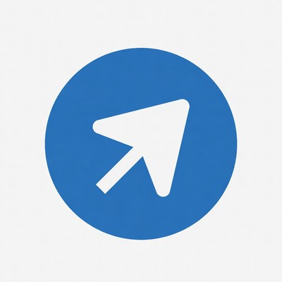 Blue Circle White Arrow Icon