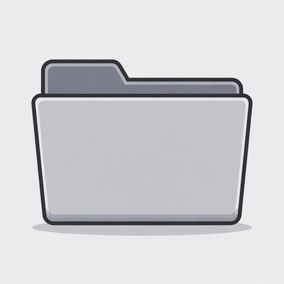 Open Gray Folder Icon