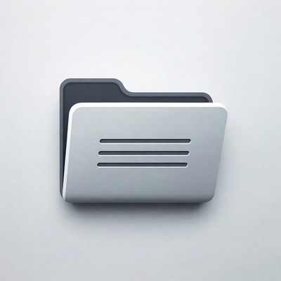 Open Gray Folder Icon