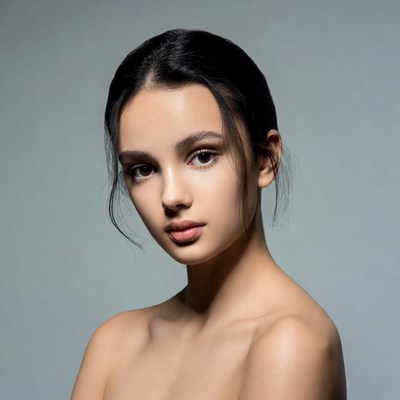 Young woman with bare shoulders