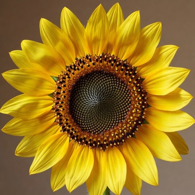 Vibrant yellow sunflower close-up