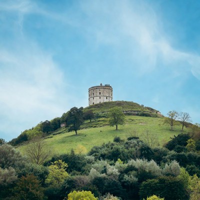 Stone Tower on Grassy Hill