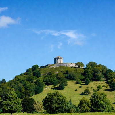 Stone Tower on Green Hilltop