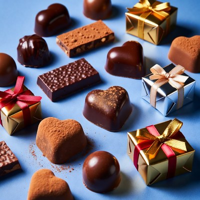 Assortment of Chocolates and Gift Boxes