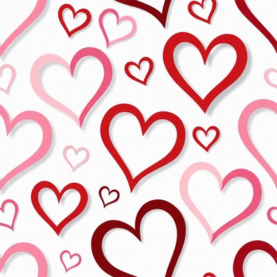 Pink and Red Hearts Pattern