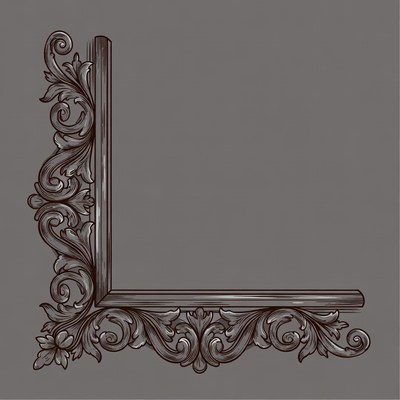 Ornate L-Shaped Corner Border