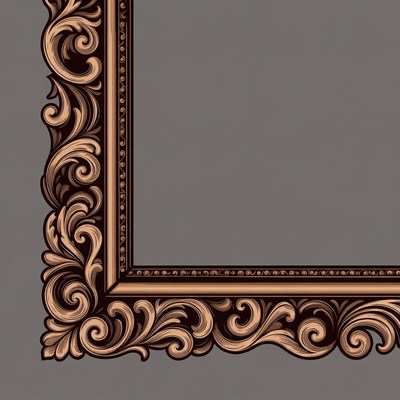 Ornate Golden Picture Frame