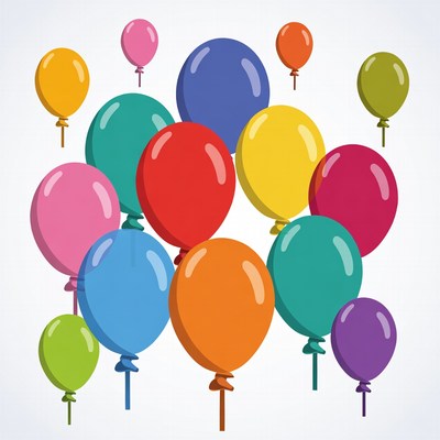 Colorful Balloons Illustration