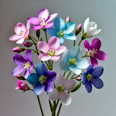 Colorful Bunch of Chickweed Flowers