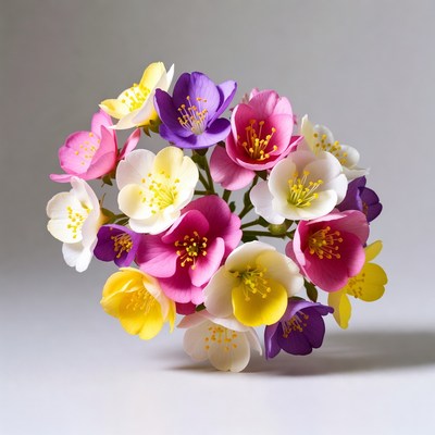 Colorful Primrose Flowers Bouquet