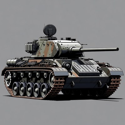 Soviet T-34 Tank Illustration
