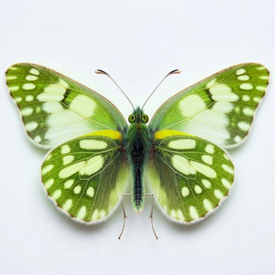 Green White Admiral Butterfly