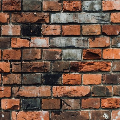 Rustic Red and White Brick Wall