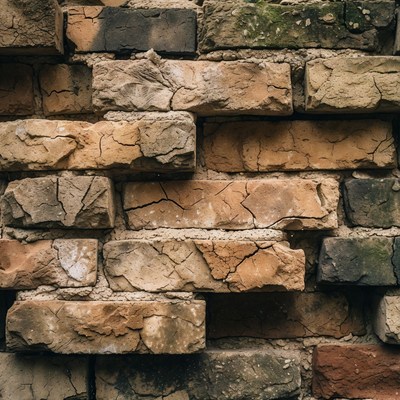 Old weathered brick wall texture