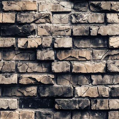 Old weathered brick wall texture