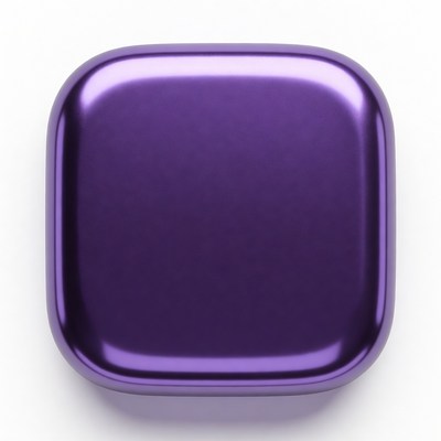 Shiny Purple Square on White