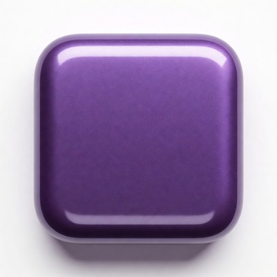 Shiny Purple Square on White