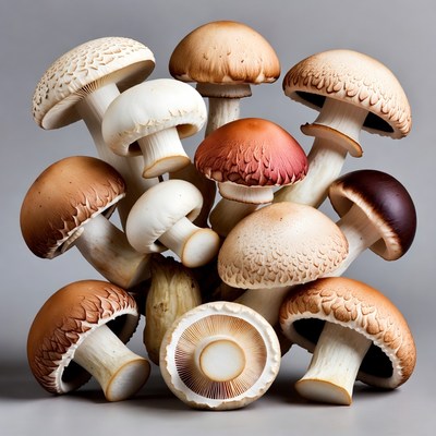 Variety of Fresh Mushrooms